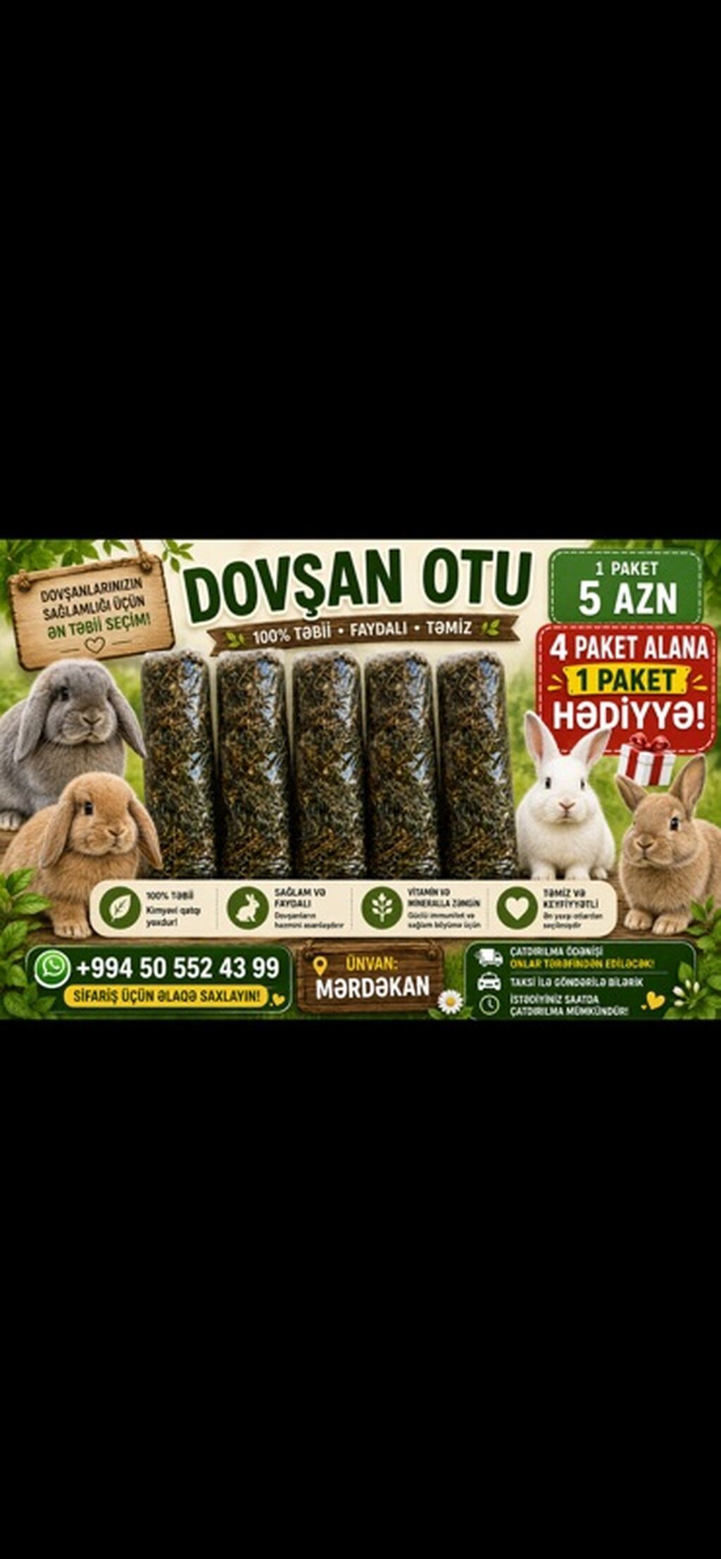 1 aylıq balaca Özel İki dovşan götürsəniz, bir-birlərinə yoldaş — Dovşanlar, Digah (6)