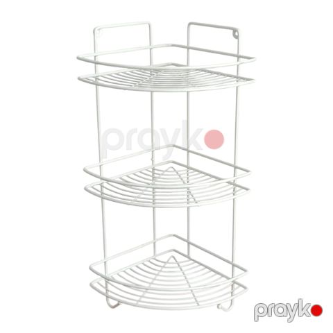 Hamam otağı üçün rəf 8606, metal, ağ, 60х24х23 sm — Bakı