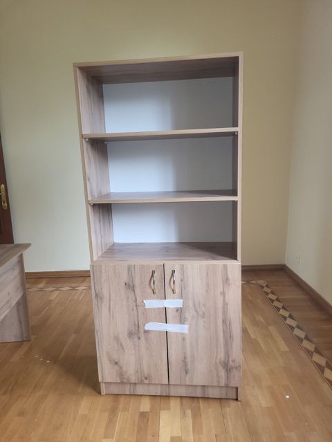 Ofis/ev üçün kitab rəfi və şkaf kombinəsi - Material: laminat/MDF-lam — Bakı