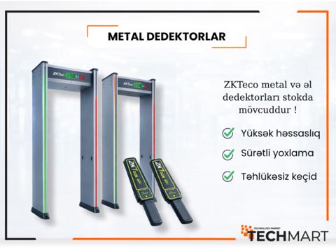 Metal detektorlar ZKTeco — Bakı