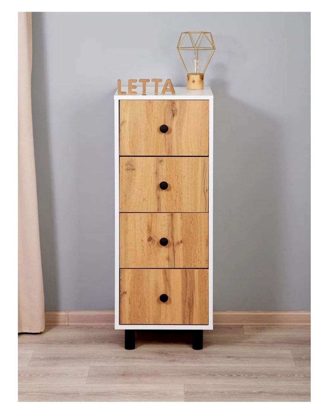 Tumba Letta Boston 3563_L-M 2TumbaPumpWh-Vot, 40x40x105 sm, ağ — Mallar, Bakı (3)
