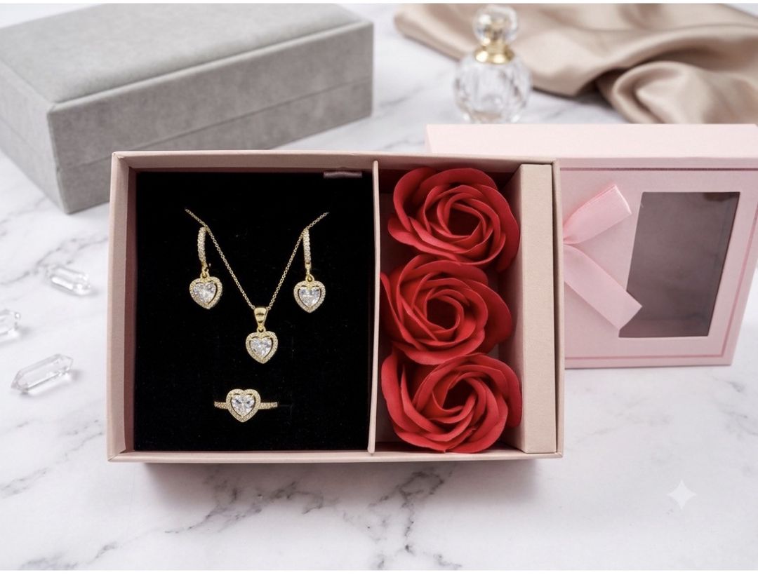 Bijuteriya dəsti kulonlu zəncir, sırğa və üzük Xuping Jewellery X-65 — Mallar, Bakı (2)