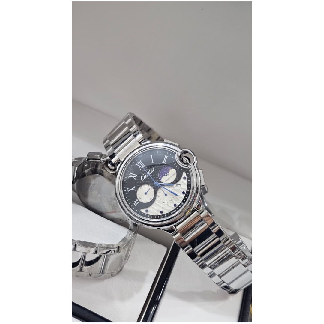 Qol saatı kişilər üçün No Brand QS17 Silver/White/Blue — Mallar, Bakı
