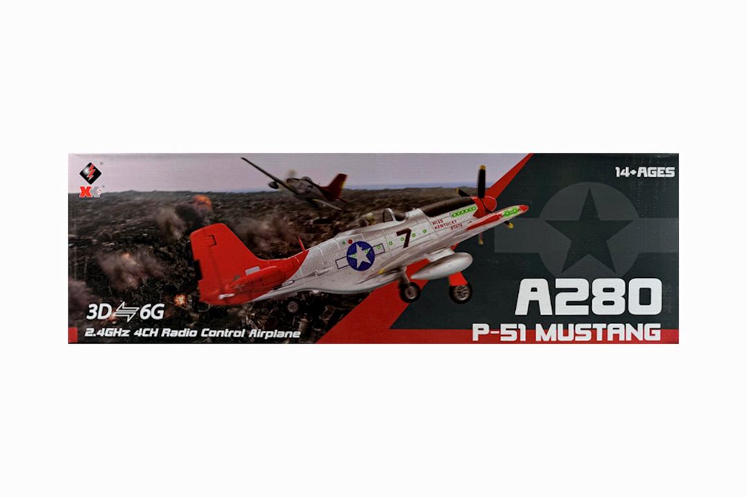 Radio ilə idarə olunan təyyarə WLtoys Mustang A280 P-51, 14+ yaş — Mallar, Bakı (2)