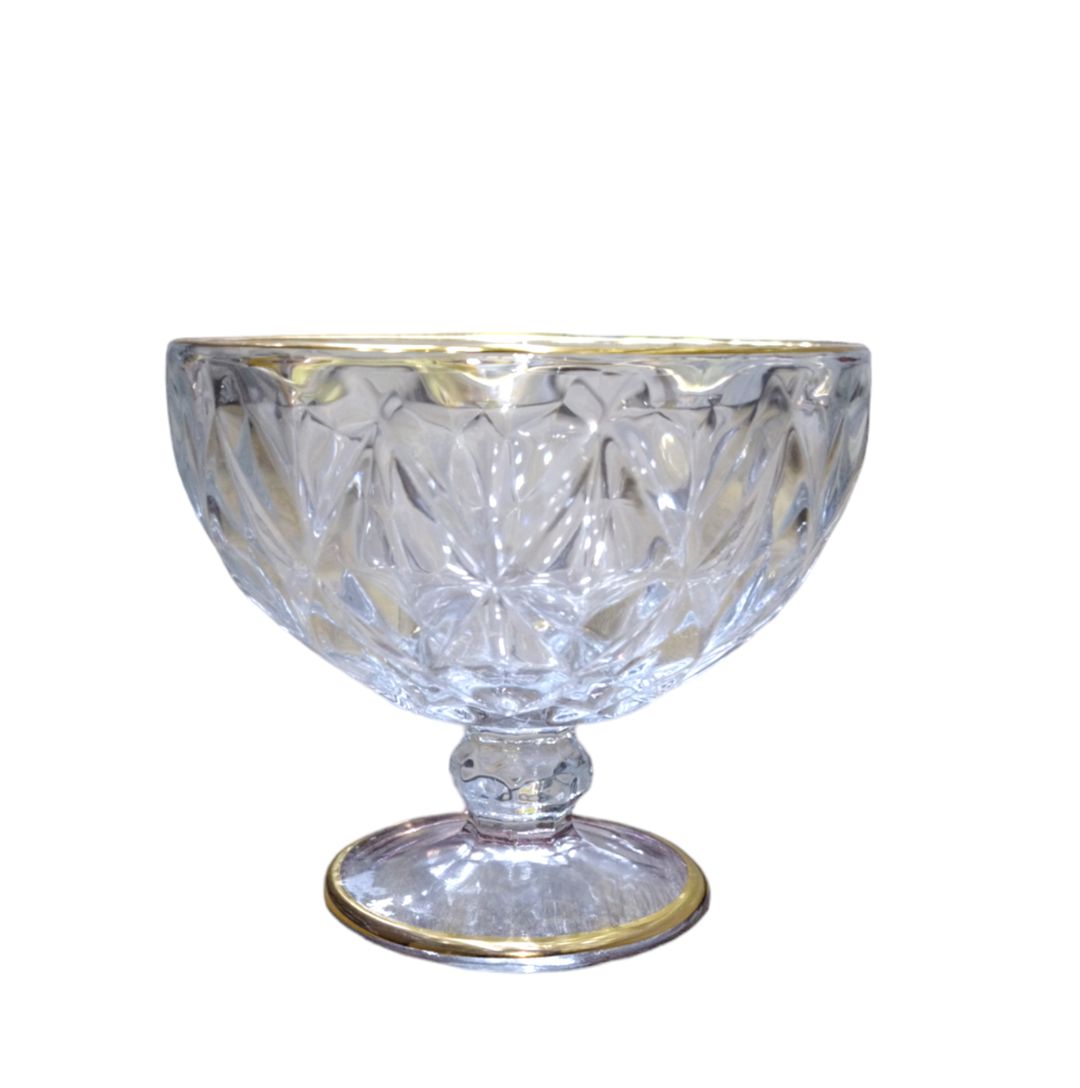 Şəkər qabı VC5X, 10x12 sm, şüşə, şəffaf/qızılı — Mallar, Bakı
