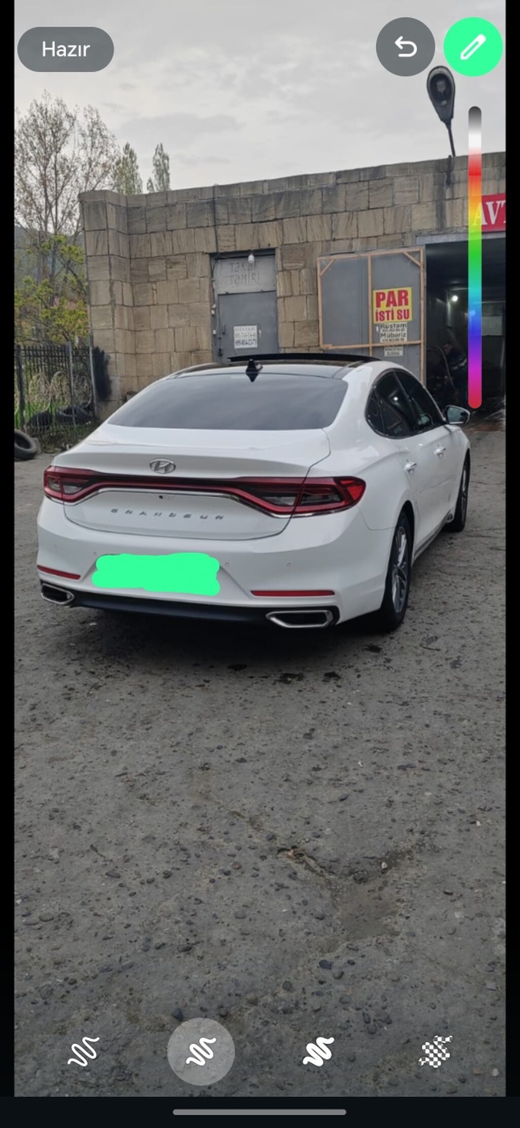 Hyundai Grandeur – işgüzar sinif sedan Xarici: - Ağ rəngli kuzov — Avtomobillər, Digah (2)