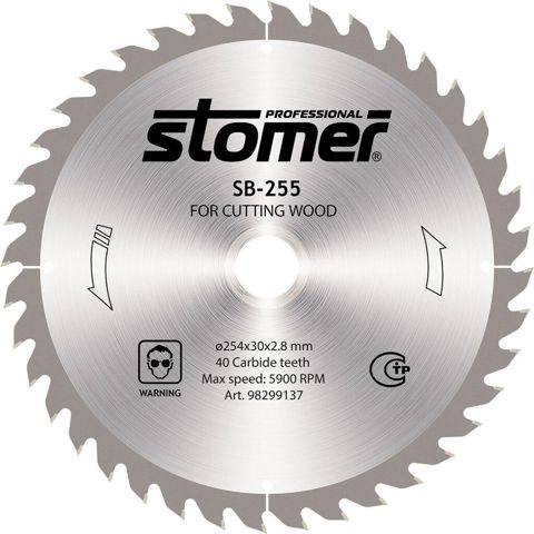 Stomer Professional SB-255 dairəvi mişar diski – ağac kəsmək üçün — Bakı