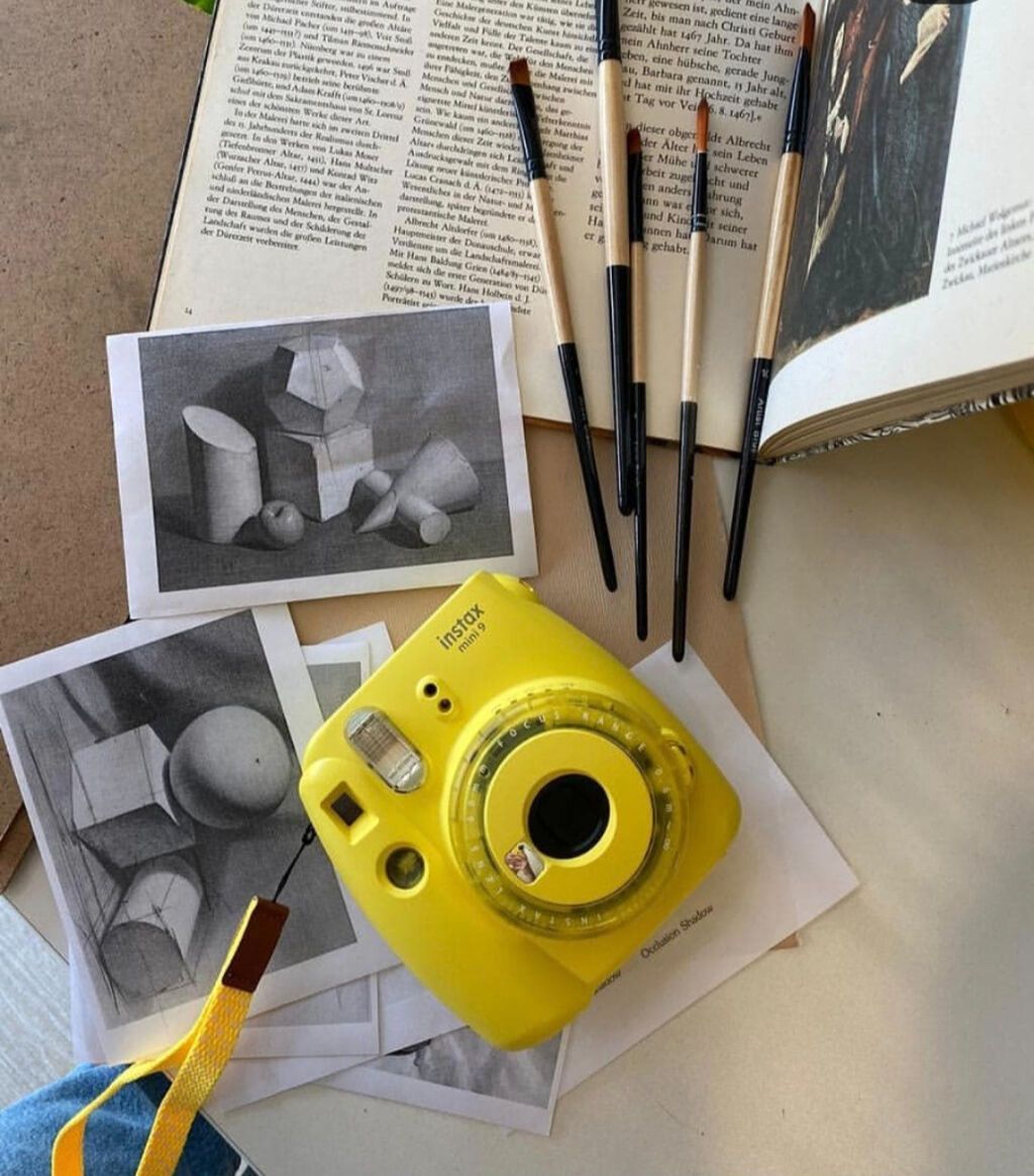 Fujifilm Instax Mini 9 — sarı Fujifilm Instax Mini 9 fotoaparat — Foto və video avadanlıqları, Bakı (2)