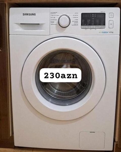 Samsung paltaryuyan maşın – EcoBubble, 6.0 kq Xüsusiyyətlər: - Ön — Bakı
