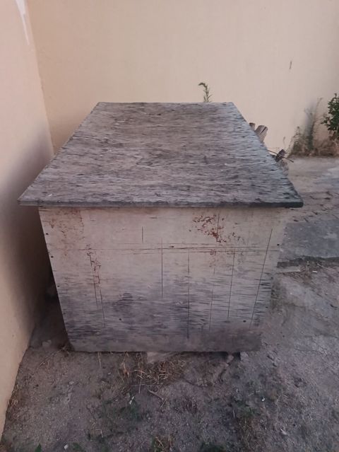 Taxta heyvan evi / qəfəs - Material: qalın faner və taxta karkas - Ön — Masazır