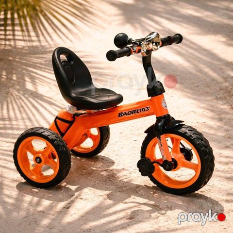 Uşaqlar üçün üçtəkərli velosiped VipTechKid Orange Power Ride — Bakı