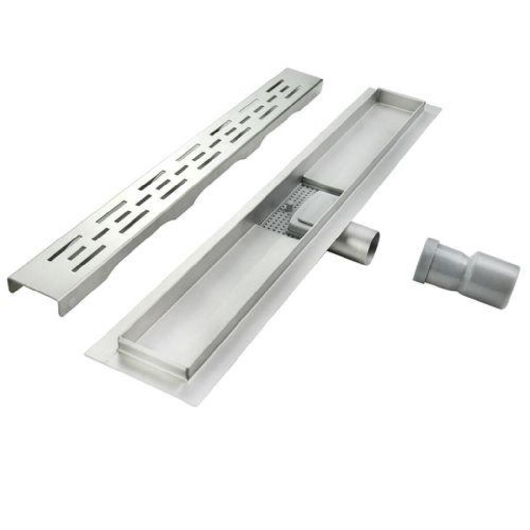 Paslanmaz linear duş kanalı) və döşemə trapı — Məişət malları, Bakı (4)