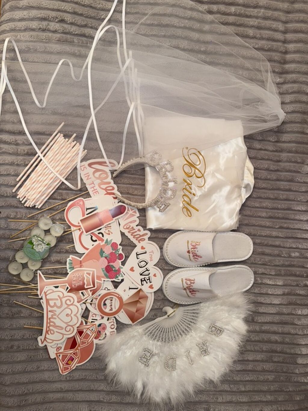 Gəlin temalı bachelorette/bridal shower dəsti Aksesuar və dekor — Toy paltarı, Bakı (8)