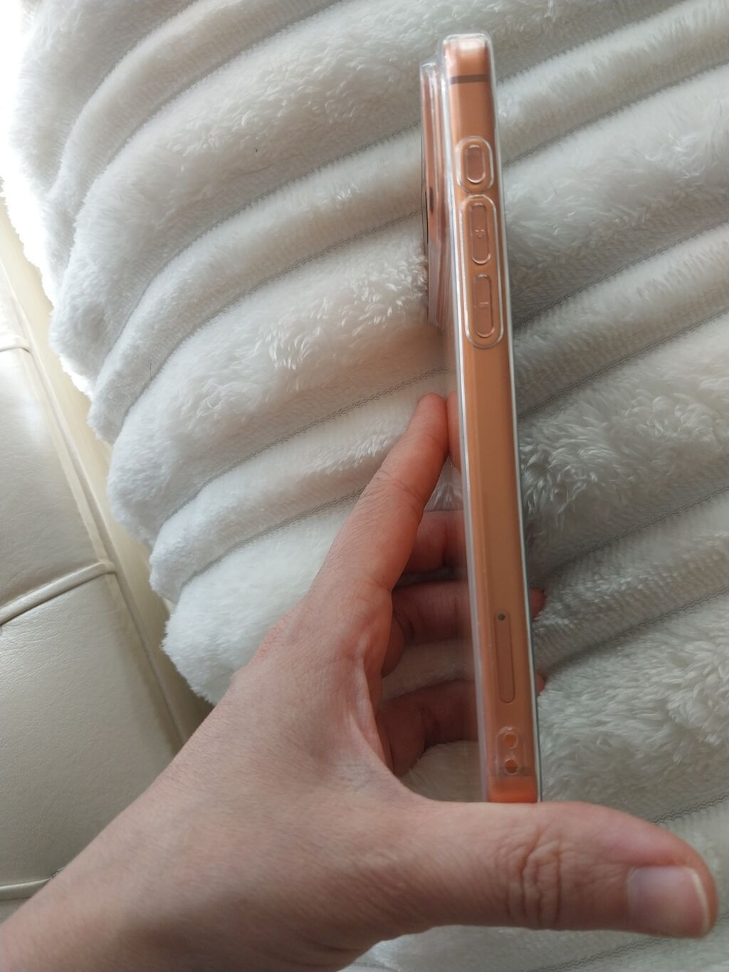 Məhsul: iPhone üçün qoruyucu örtük (şəffaf çərçivəli, narıncı panel) — Digər, Gəncə (6)