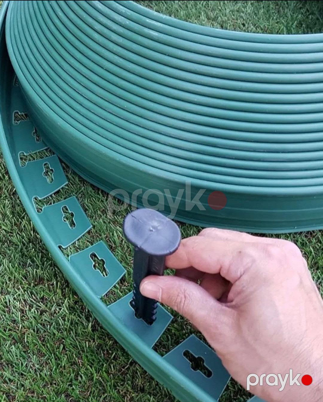 Ayırıcı bordür qazon, daş, torpaq, gül, və ağac üçün, plastik, 7.5x5 sm, 25 m — Mallar, Bakı (3)