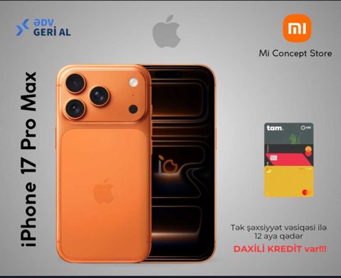 Apple iPhone 17 Pro Max Cosmic Orange 256GB/12GB — Bakı