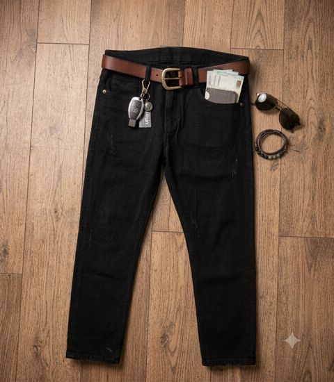 Kişilər üçün cins GM91, qara, pambıq, 29 ölçü — Bakı