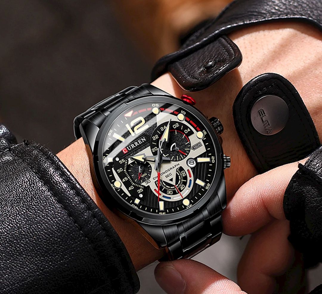 Kişi qol saatı Curren C8395 Black/Grey — Mallar, Bakı (3)