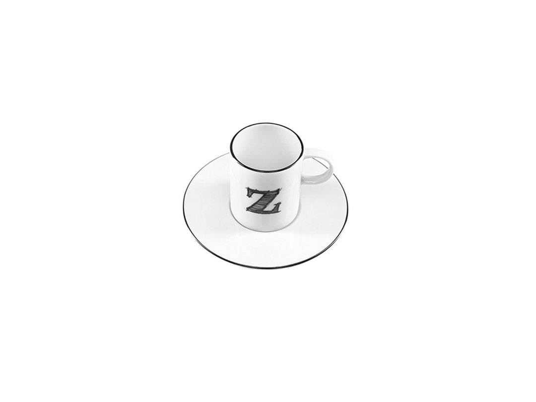 Qəhvə cütü Porland Letter Z 04A+P021916, ağ, 85 ml — Mallar, Bakı (2)