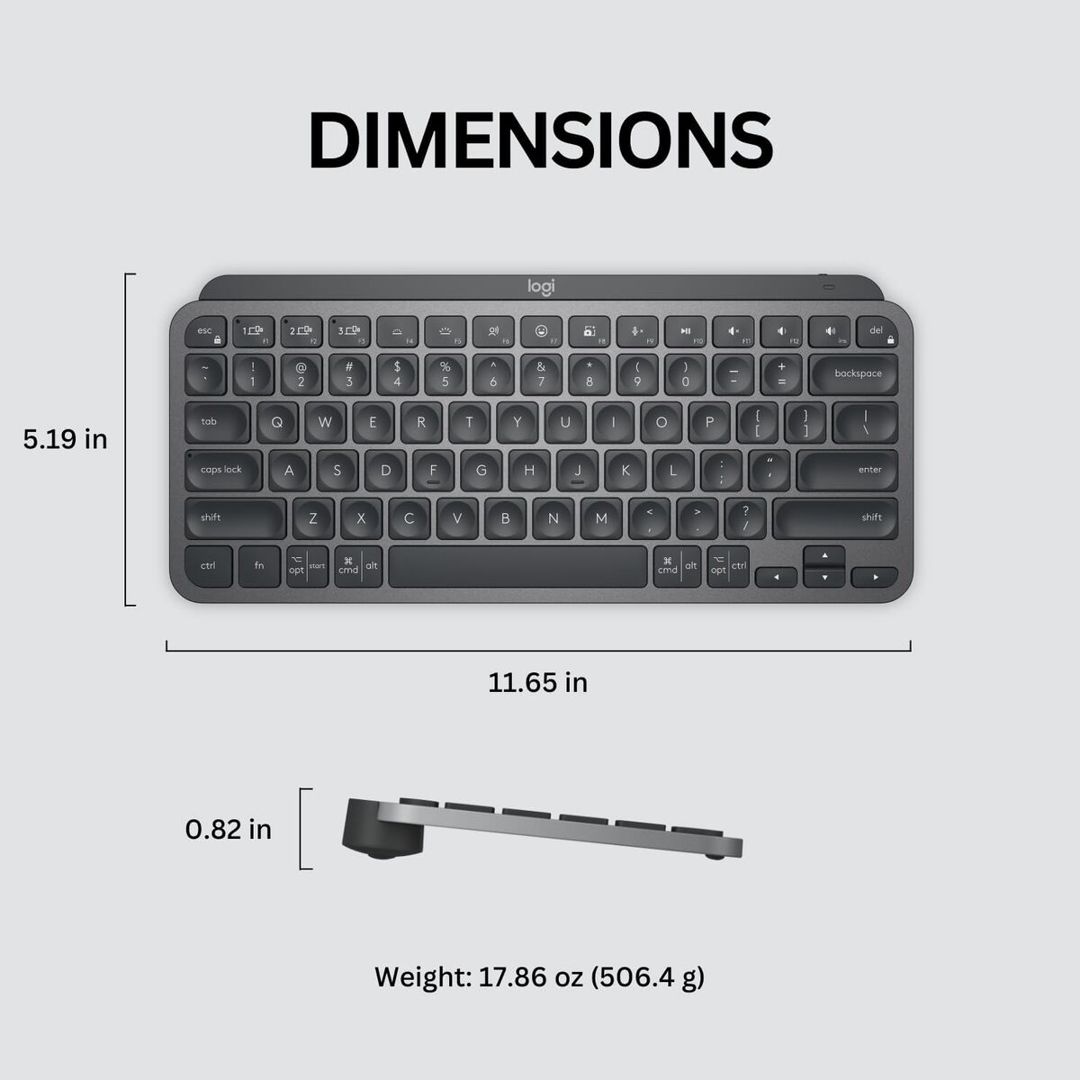 Logitech MX Keys Mini Keyboard Wireless — Periferik cihazlar, Bakı (7)