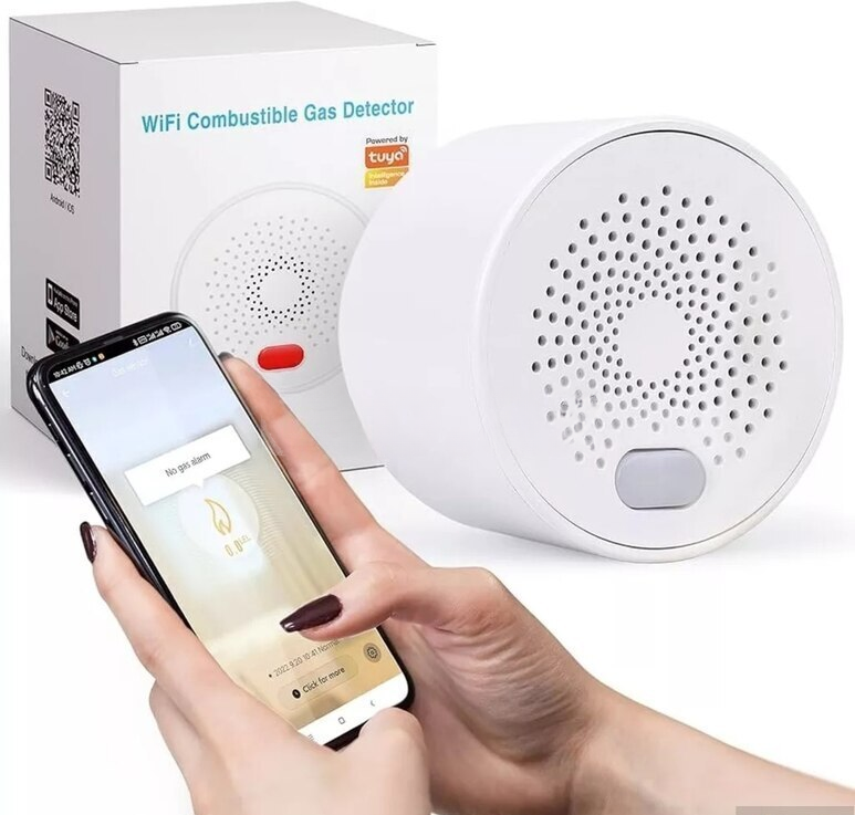 WiFi qaz detektoru siqnallı təbii qaz sızma sensoru — Bakı