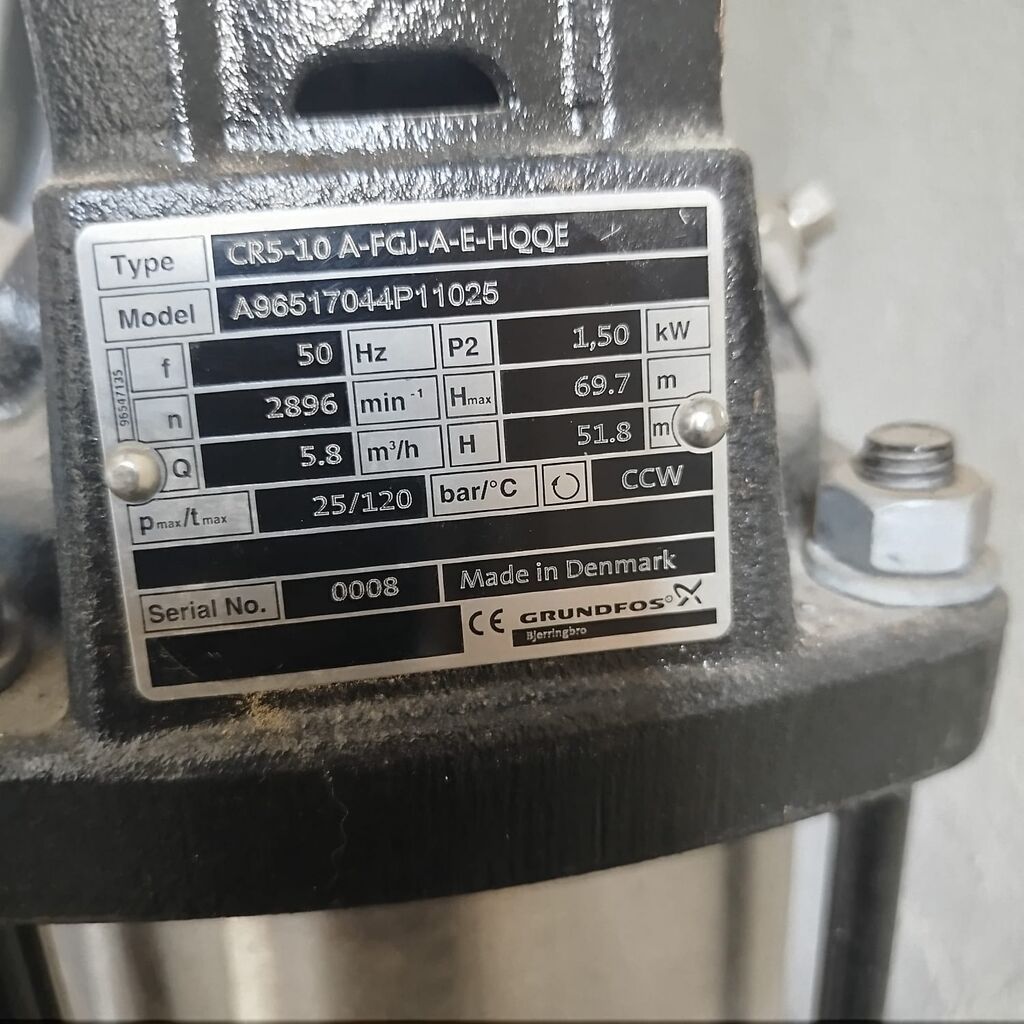 Məhsul: Grundfos CR5-10 A-fgj-a-e-hqqe vertikal çoxmərhələli nasos — Su nasosu, Bakı (3)