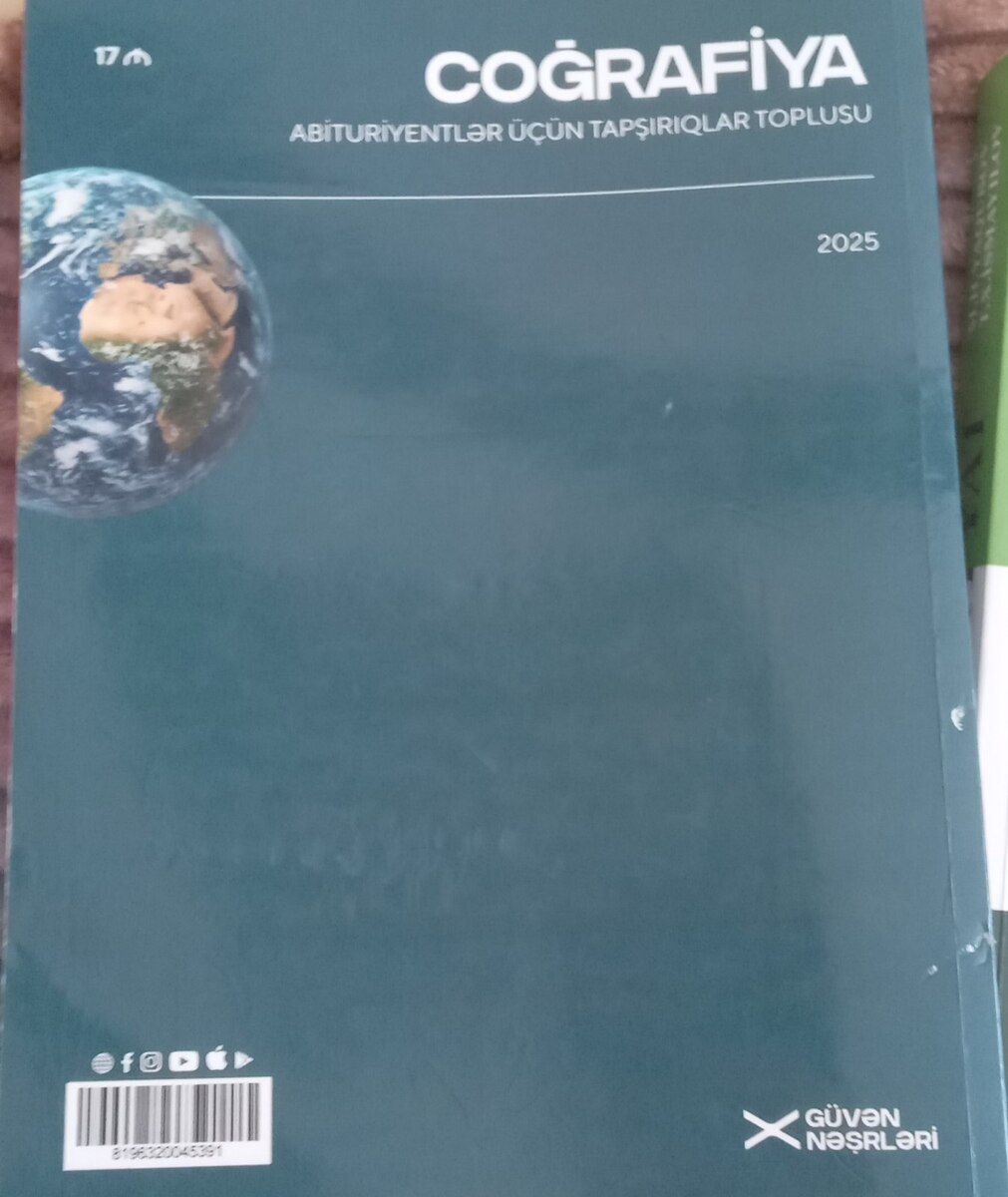 Güven Cografiya tapşırıqlar toplusu — Məktəb və təhsil malları, Bakı (2)