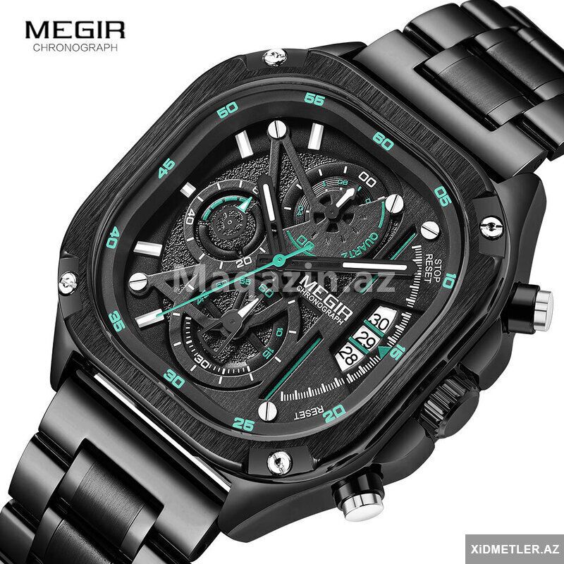 Megir Chronograph kişi qol saatı — Saatlar, Bakı (7)