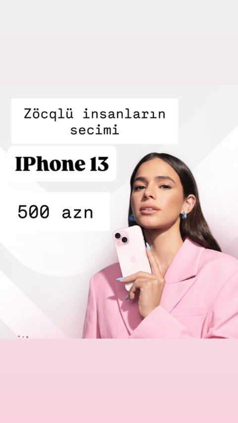 IPhone 13, Çəhrayı, Face ID — Bakı