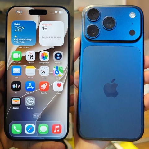 IPhone 17 Pro, 256 GB, Mavi, Face ID — Bakı