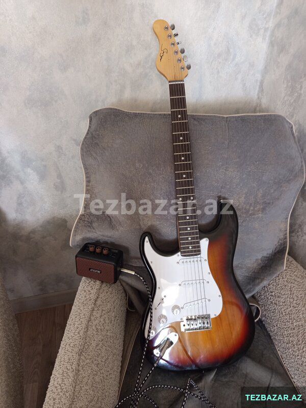 Elektro Gitar və Amfi Satıram — Musiqiə alətləri, Bakı (2)
