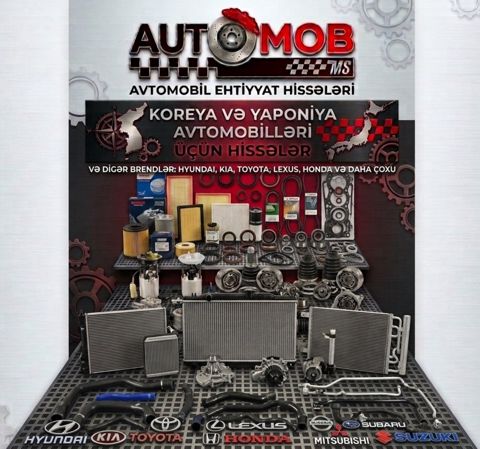 Hyundai, KIA, Toyota, Lexus, Mercedes ehtiyat hissələri — Bakı