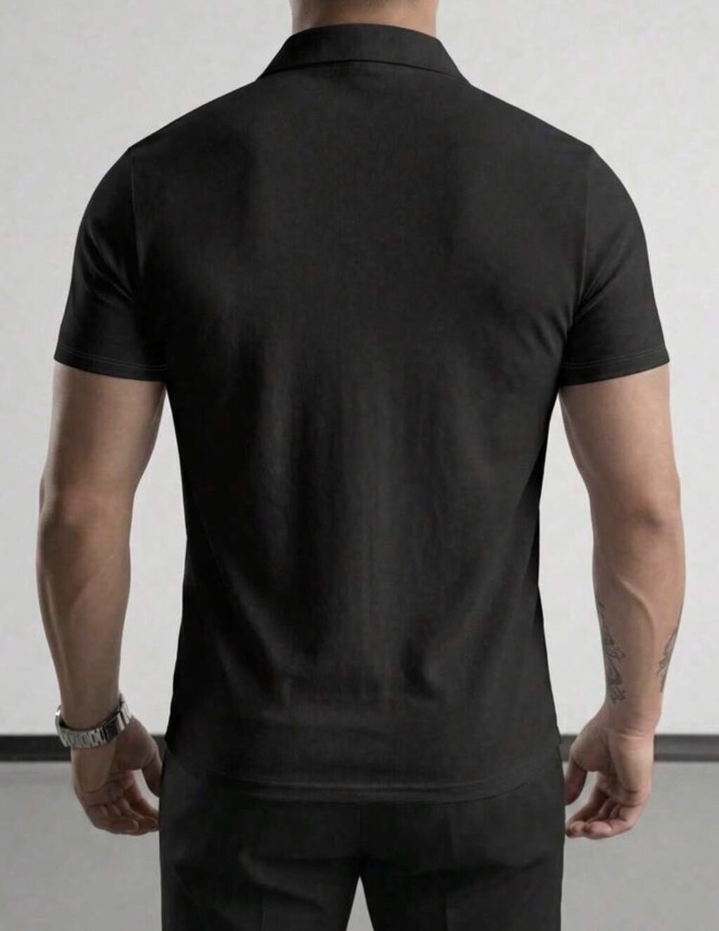 S; M; L; Xl Kişi polo köynəyi – qara rəng - Dizayn: Klassik polo — Futbolka və polo, Bakı (2)