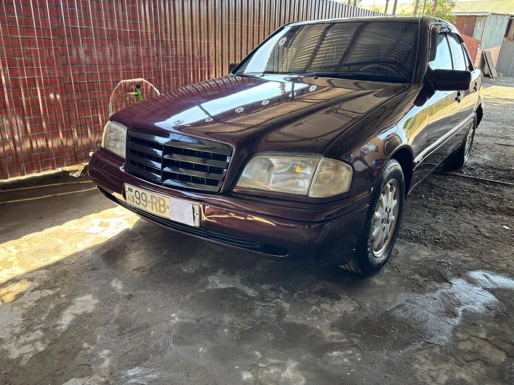 Mercedes-Benz C-Sinfi (W202) sedan - Rəng: tünd albalı/bordo - Kuzov — Avtomobillər, Saatlı (6)