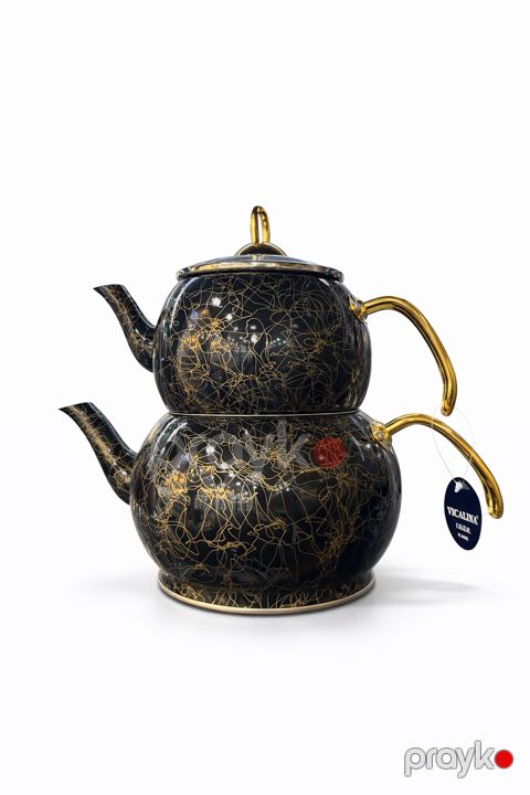 Dəmləmə çaydanı Vicalina 6217, paslanmayan polad, qara, 1200/2000 ml — Bakı