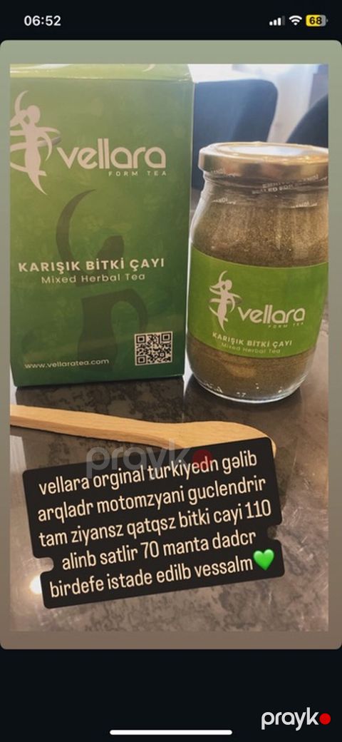 Vellara Form Tea – Qarışıq Bitki Çayı - Marka: Vellara - Məhsul tipi — Bakı
