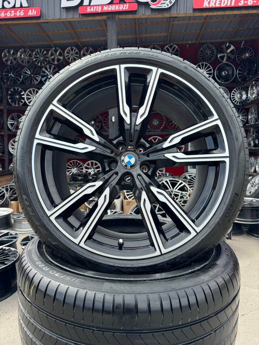 BMW X5 G05 M tech təkərləri R22 — Ehtiyat hissələri və aksesuarlar, Bakı (7)