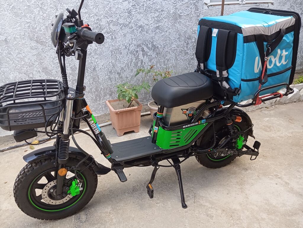Maikolin 60volt 70 amper Motor 1500 vatt. akkumulyator 60 volt 70 — Elektrik velosipedləri, Bakı (4)