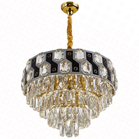 Çilçıraq qara-ağ+qızılı çərçivə D500XH360 E14X9 lampa — Bakı