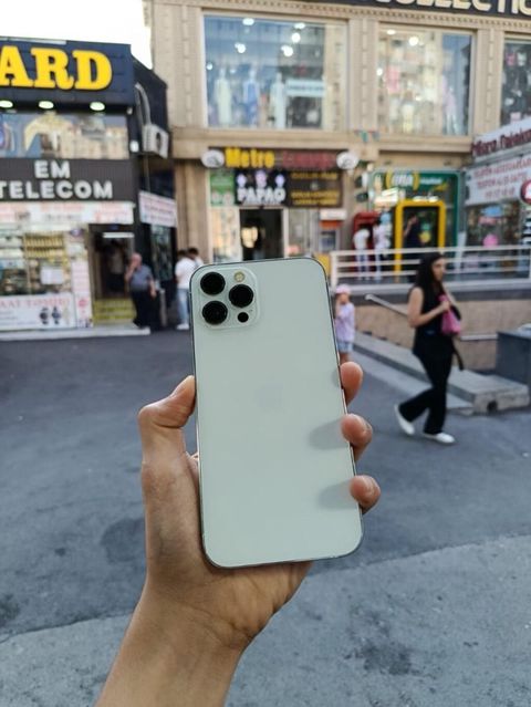 IPhone 12 Pro Max, 128 GB, Gümüşü, Face ID — Bakı