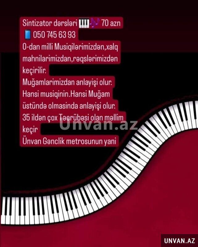 Sintizator kursu — Xarici dillər, Bakı (4)