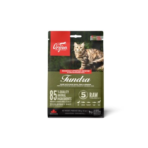 Quru yem Orijen Tundra Cat pişiklər üçün maral, quş və balıq əti ilə 340 q — Bakı