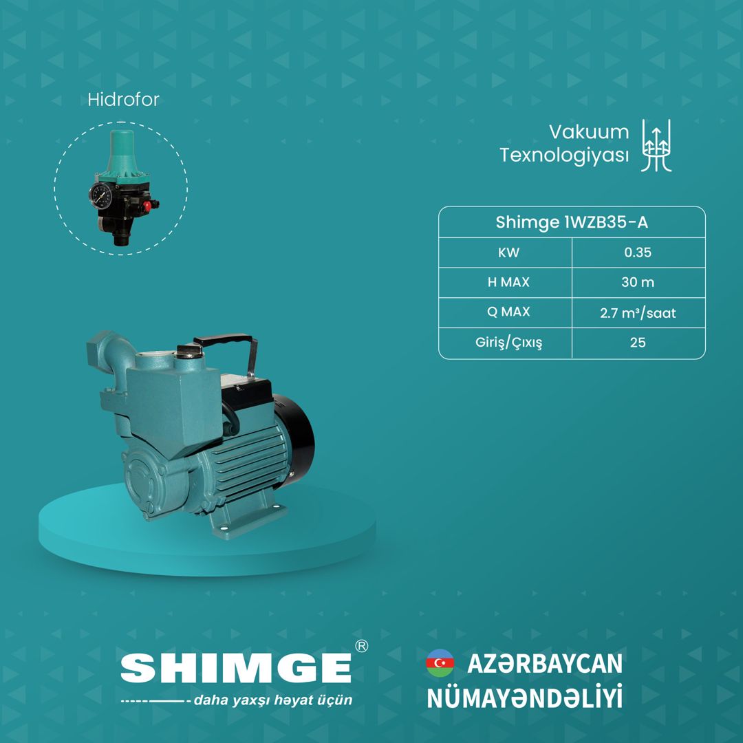 Elektrik nasos Shimge 1WZB35-A_1145 — Mallar, Bakı (3)