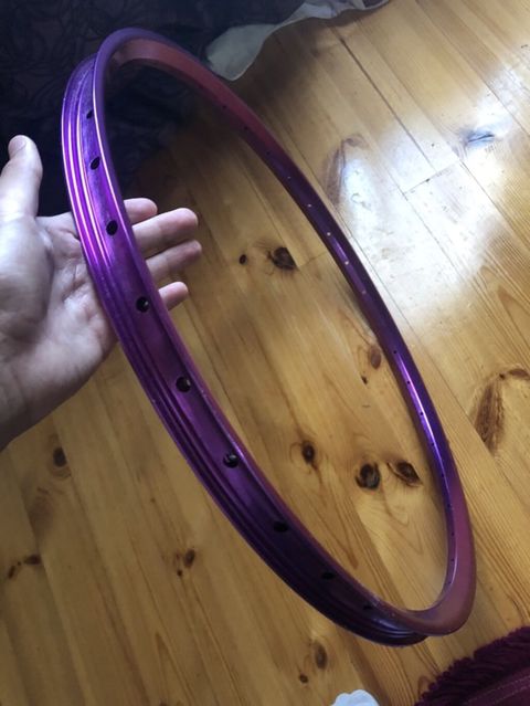Bənövşəyi rəngli velosiped təkər halqası (rim) - Material: yüngül — Lənkəran