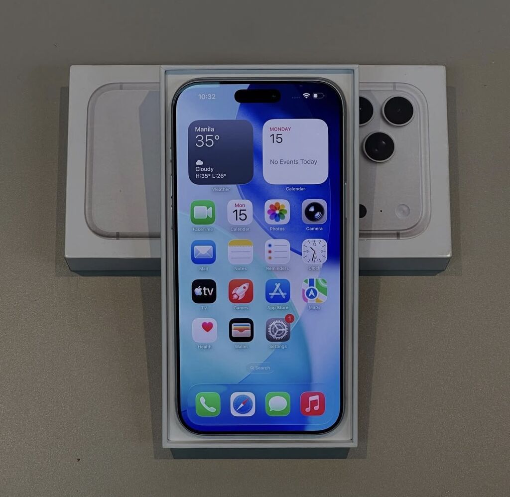 IPhone 17 Pro Max, 256 GB, Natural Titanium, Zəmanət, Simsiz şarj, Face ID — Apple iPhone, Bakı (2)