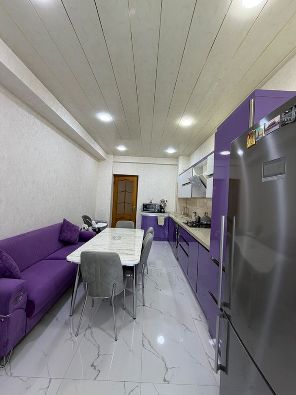 Satılır 3 otaqlı yeni tikili 114 m², Xətai r. Təmirli səliqəli evdir — Mətbəx mobilyası, Bakı (8)