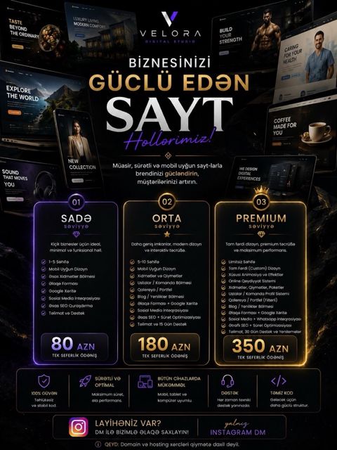Web saytların hazırlanması — Bakı