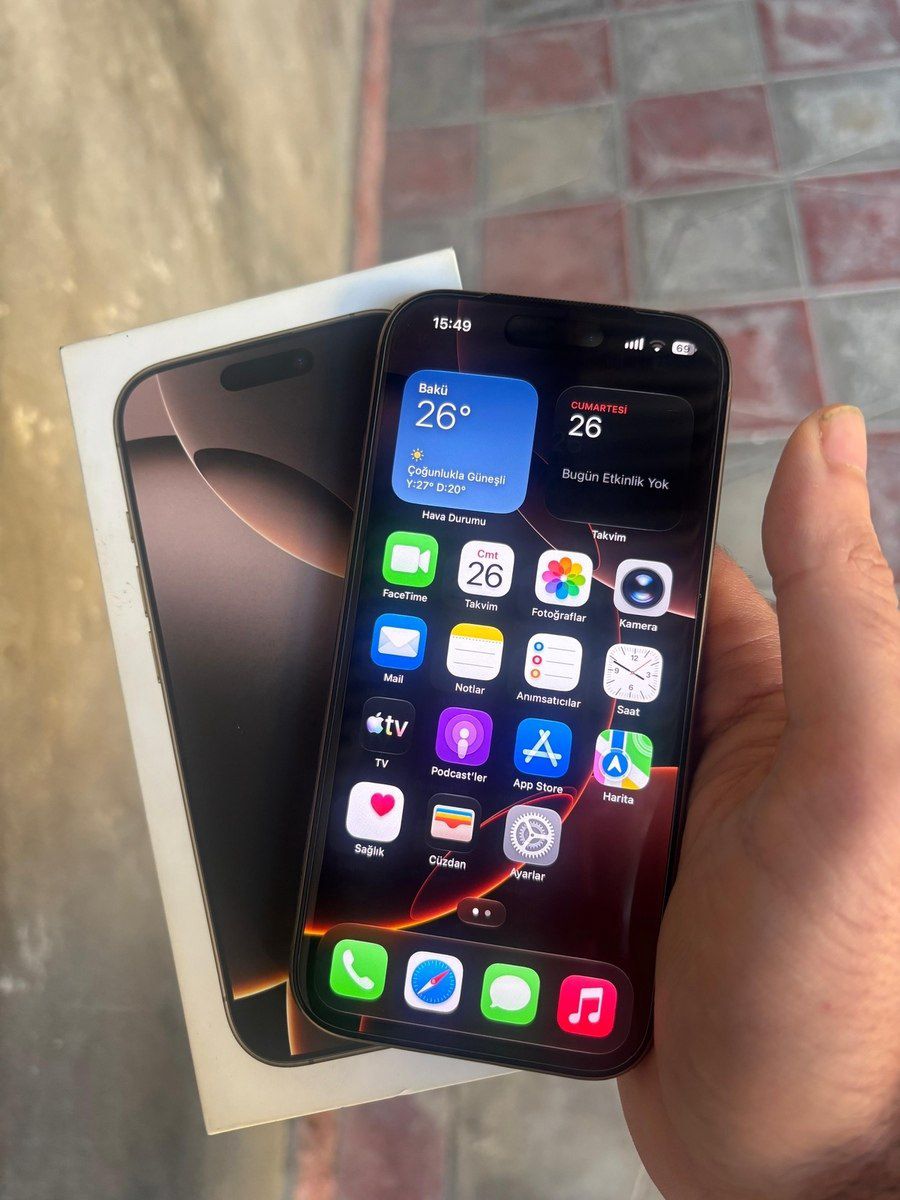 Apple iPhone 16 Pro Desert Titanium 256GB/8GB — Smartfonlar, Bakı (2)