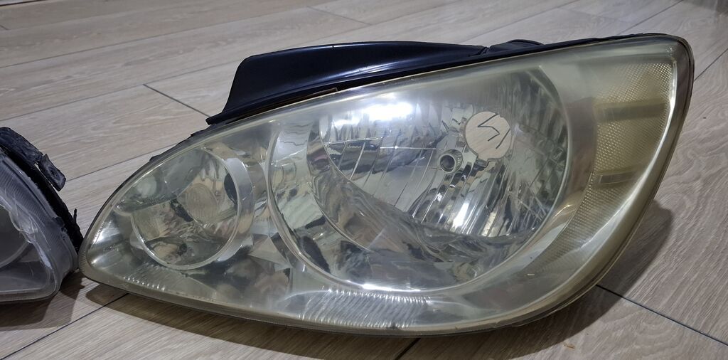 Komplekt, Yaxın və uzaq vuran işıqlar Hyundai, 2006 il, Analoq, Yaponiya, İşlənmiş — Avtomobil işığı, Masazır (2)