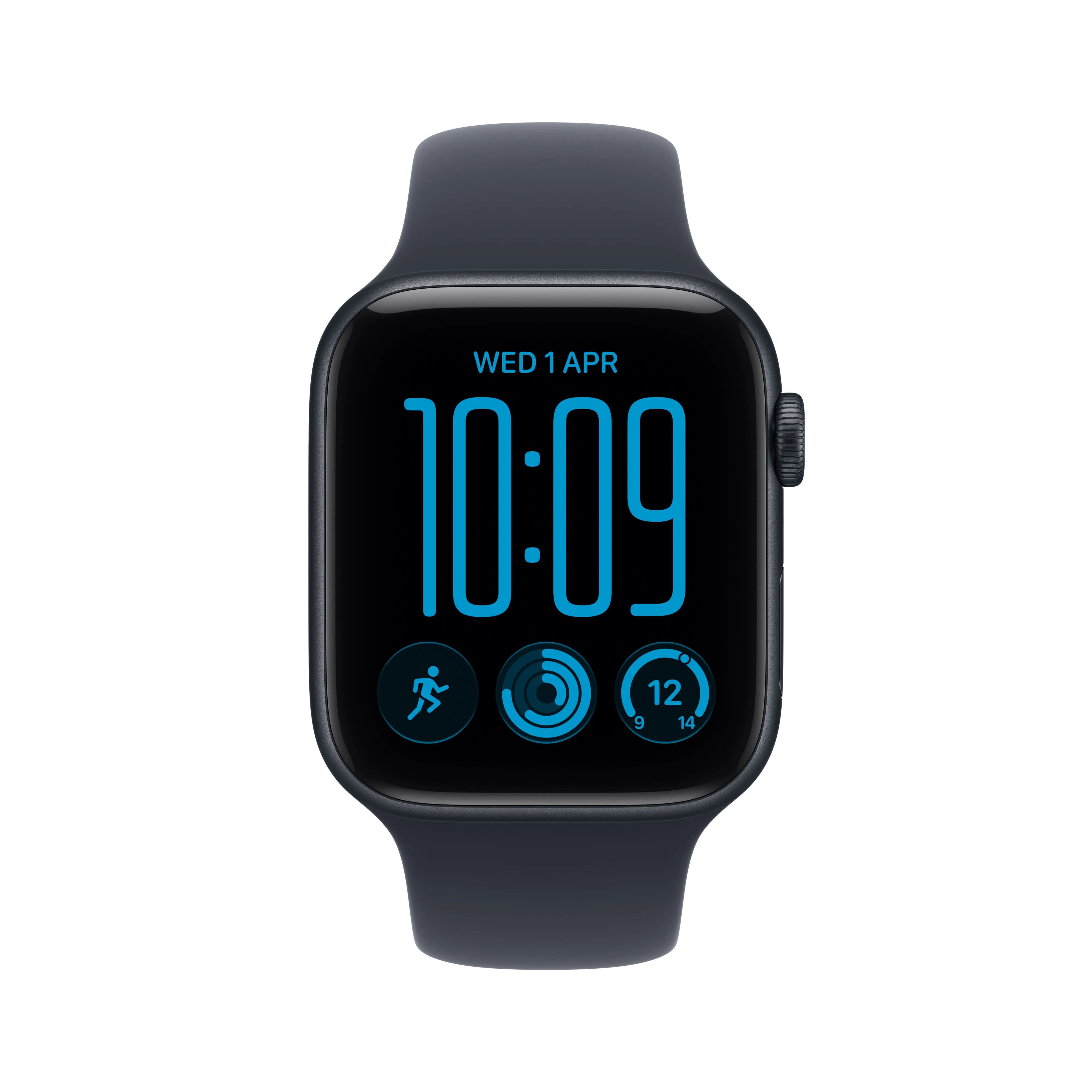 Smart saat Apple Watch SE 3 GPS, 44mm Midnight Aluminium Case with Navy Blue Sport Band - M/L (MJL94RK/A) — Bakı